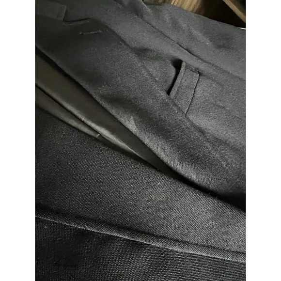 Baskin Barrister Tailored Mens Navy Blazer Sport Coat Gold Buttons USA Made 44 R - Picture 6 of 14